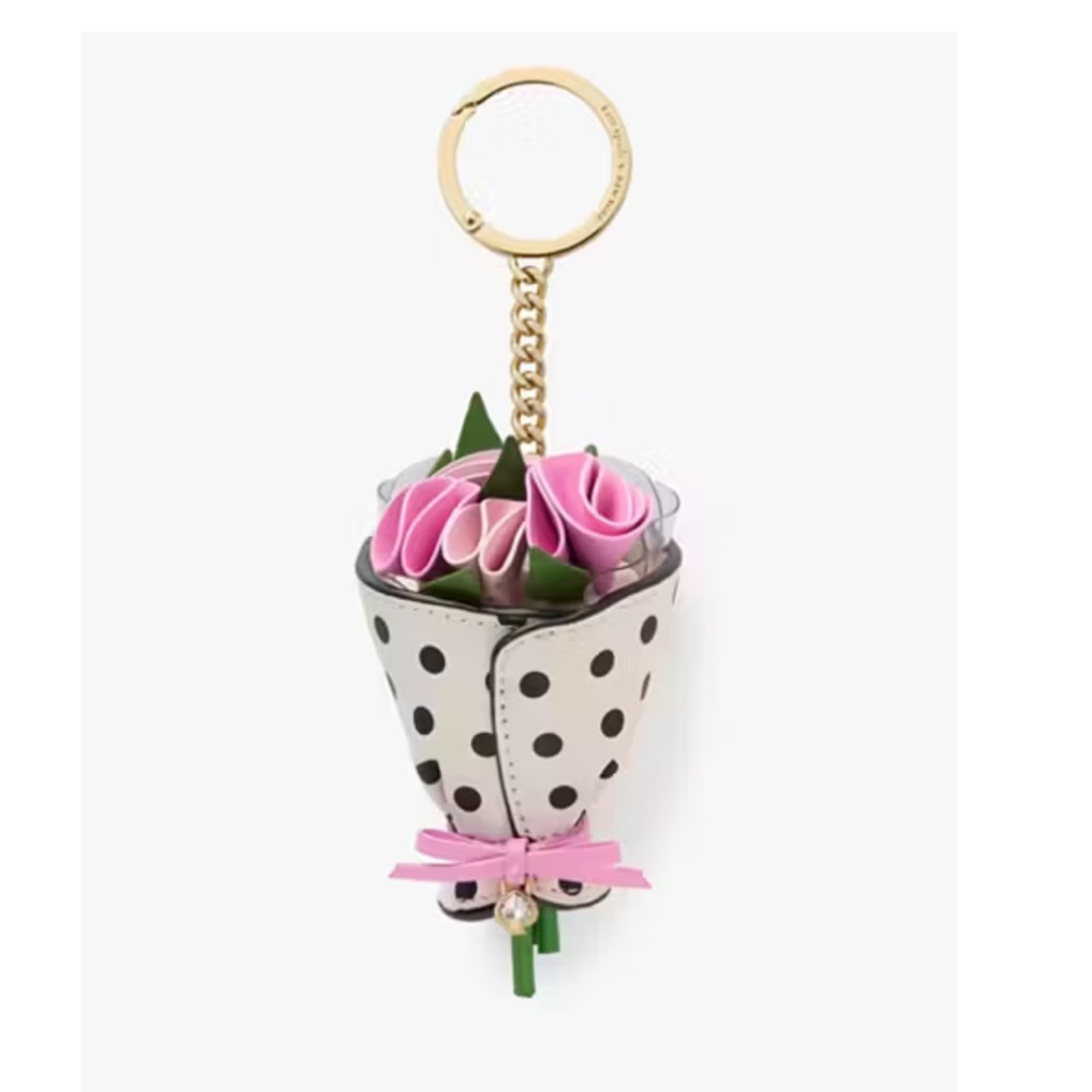 Kate Spade New York Flora Flower Novelty Bouquet Bag Key Charm